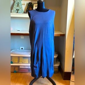 simple blue dress